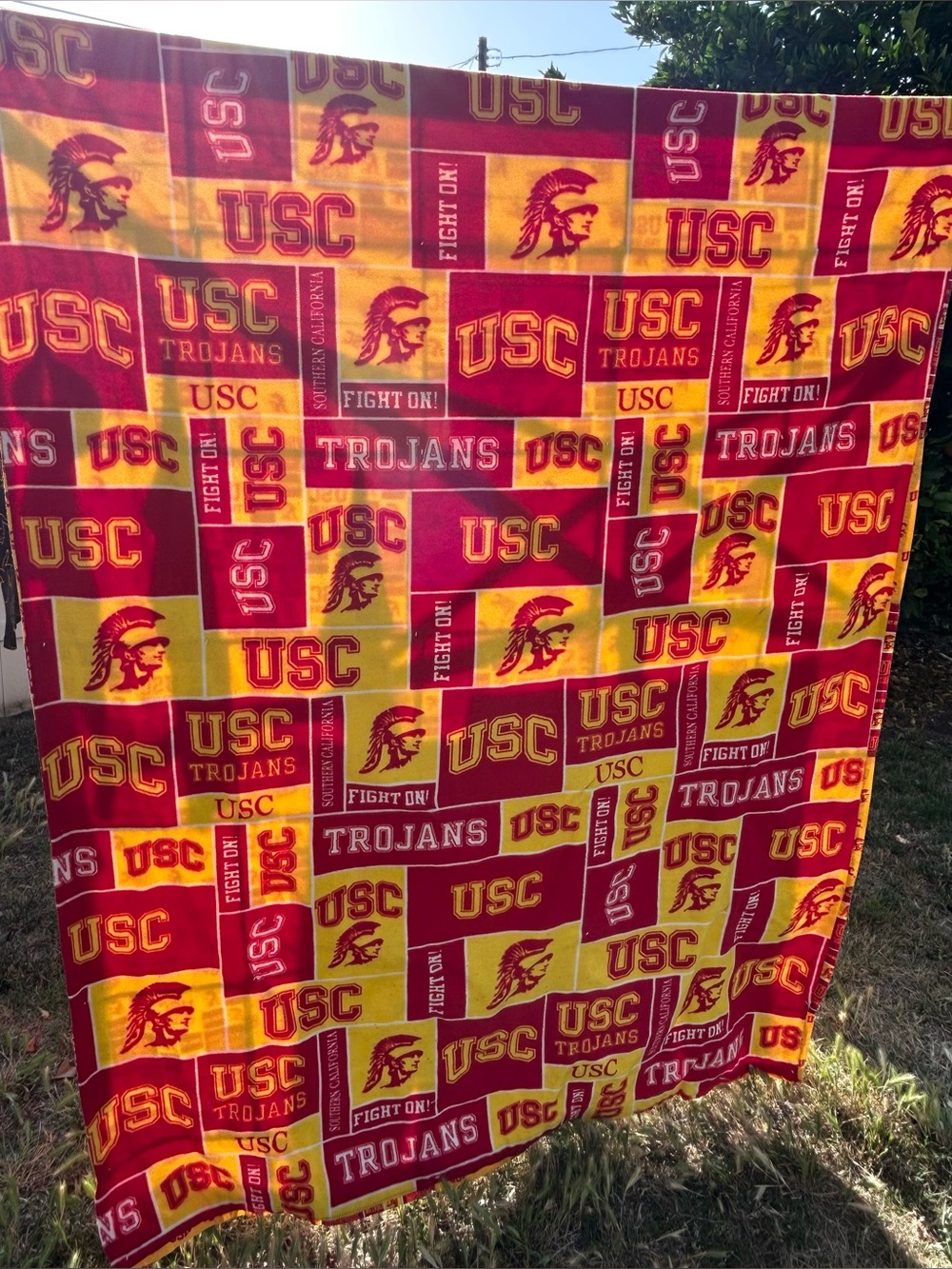 USC Trojans Handmade Quilt 60”x56”